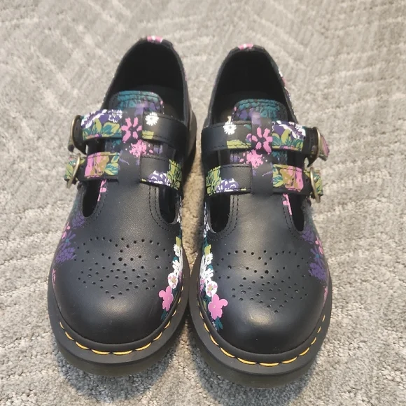 Floral Dr Martens Mary Janes - Picture 1 of 6
